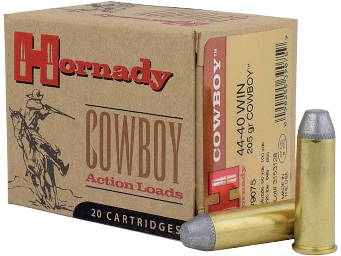 Hornady Frontier 44-40 WCF Ammo 205 Grain Flat Nose