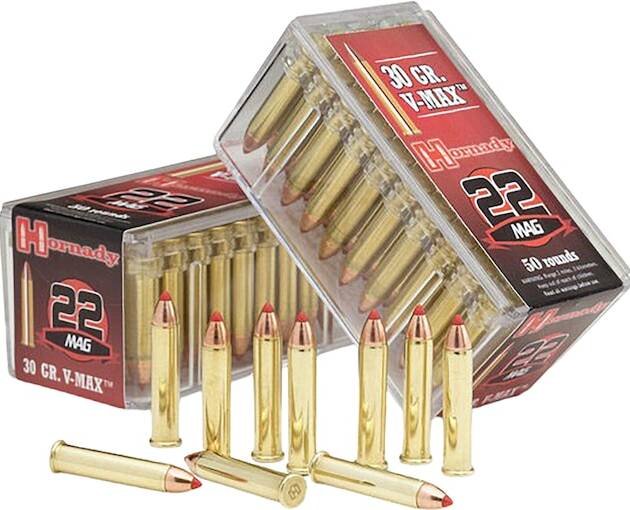 Hornady Varmint Express 22 Winchester Magnum Rimfire (WMR) Ammo 30 Grain Polymer Tip