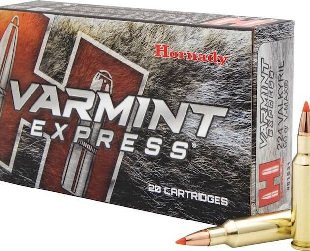 Hornady Varmint Express 224 Valkyrie Ammo 60 Grain Hornady V-Max Polymer Tip