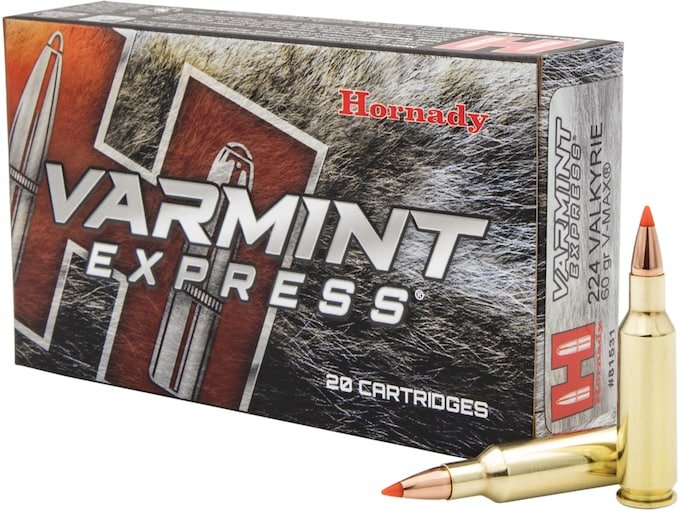 Hornady Varmint Express 224 Valkyrie Ammo 60 Grain Hornady V-Max Polymer Tip
