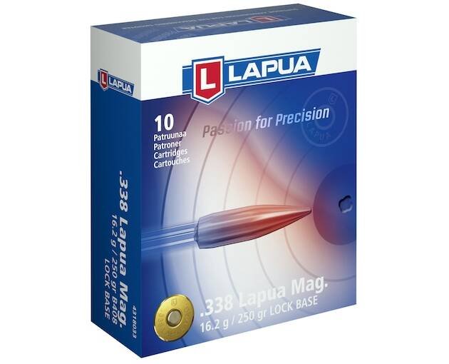 Lapua 338 Lapua Magnum Ammo 250 Grain Lapua Lock Base Full Metal Jacket