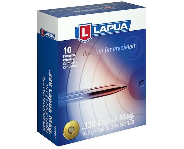 Lapua 338 Lapua Magnum Ammo 250 Grain Lapua Scenar Jacketed Hollow Point