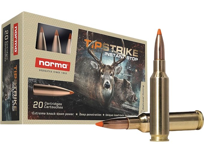 Norma Tipstrike 270 Winchester Short Magnum (WSM) Ammo 140 Grain Polymer Tip