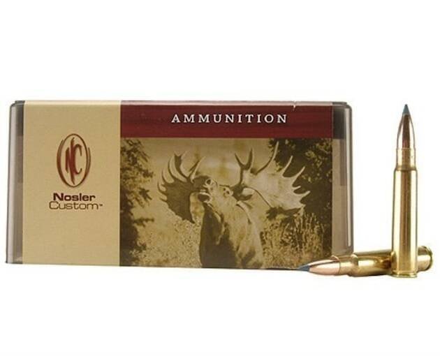Nosler Custom 8x57mm JS Mauser (8mm Mauser) (323 Diameter) Ammo 180 Grain Nosler Ballistic Tip Polymer Tip