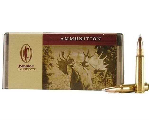 Nosler Custom 8x57mm JS Mauser (8mm Mauser) (323 Diameter) Ammo 200 Grain Nosler AccuBond Bonded Polymer Tip