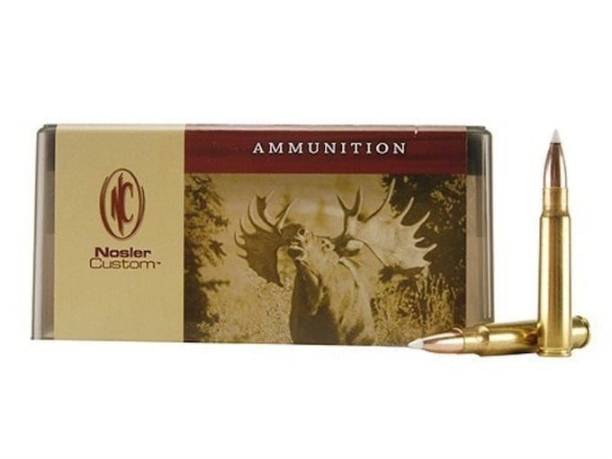 Nosler Custom 8x57mm JS Mauser (8mm Mauser) (323 Diameter) Ammo 200 Grain Nosler AccuBond Bonded Polymer Tip