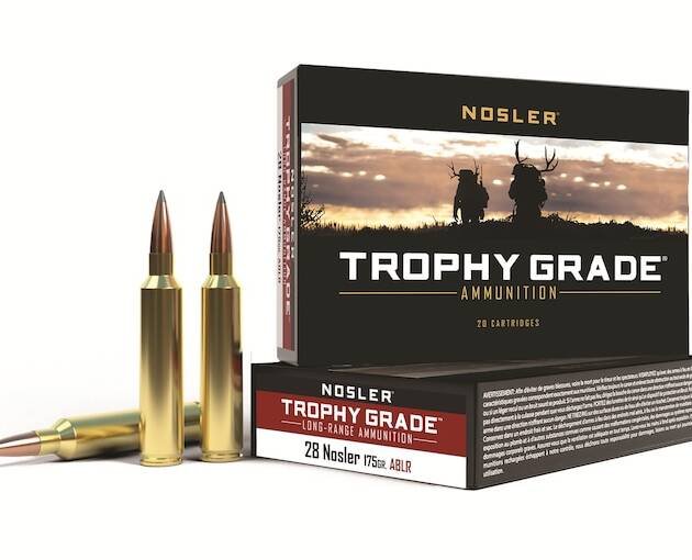 Nosler Trophy Grade 28 Nosler Ammo 175 Grain Nosler AccuBond Long Range Bonded Polymer