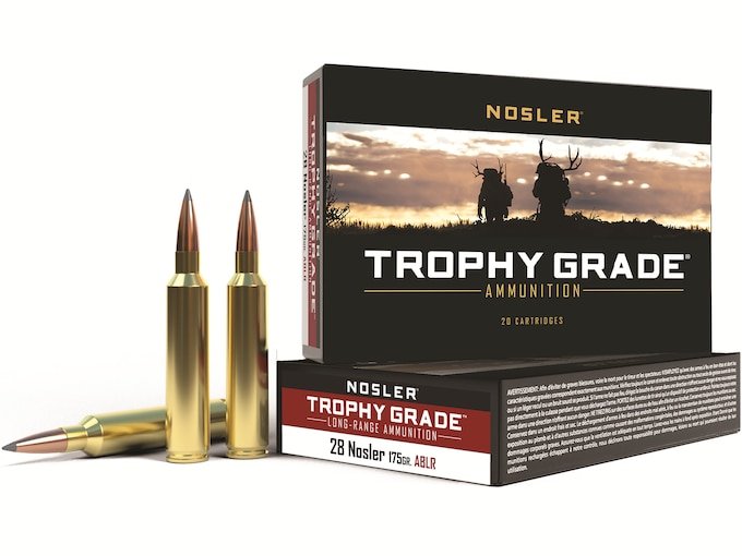 Nosler Trophy Grade 28 Nosler Ammo 175 Grain Nosler AccuBond Long Range Bonded Polymer