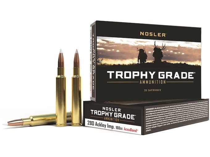 Nosler Trophy Grade 6mm Creedmoor Ammo 90 Grain Nosler AccuBond Bonded Polymer Tip