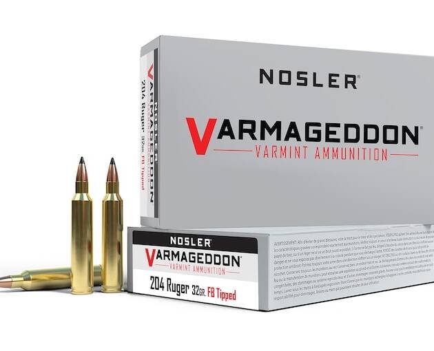 Nosler Varmageddon 204 Ruger Ammo 32 Grain Nosler Varmageddon Polymer Tip