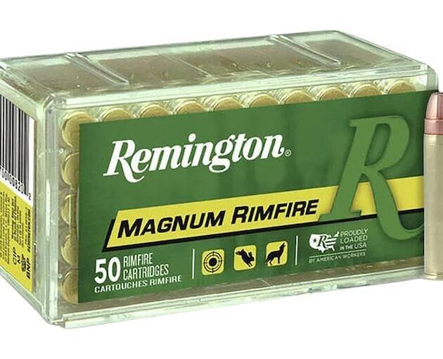 Remington 22 Winchester Magnum Rimfire (WMR) Ammo 40 Grain Jacketed Soft Point