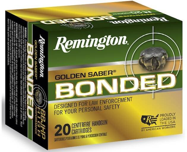 Remington Golden Saber Bonded 357 Sig Ammo 125 Grain Bonded Jacketed Hollow Point