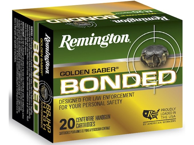 Remington Golden Saber Bonded 357 Sig Ammo 125 Grain Bonded Jacketed Hollow Point