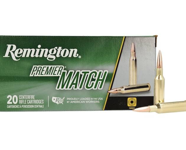 Remington Premier Match 224 Valkyrie Ammo 90 Grain Sierra MatchKing Jacketed Hollow Point
