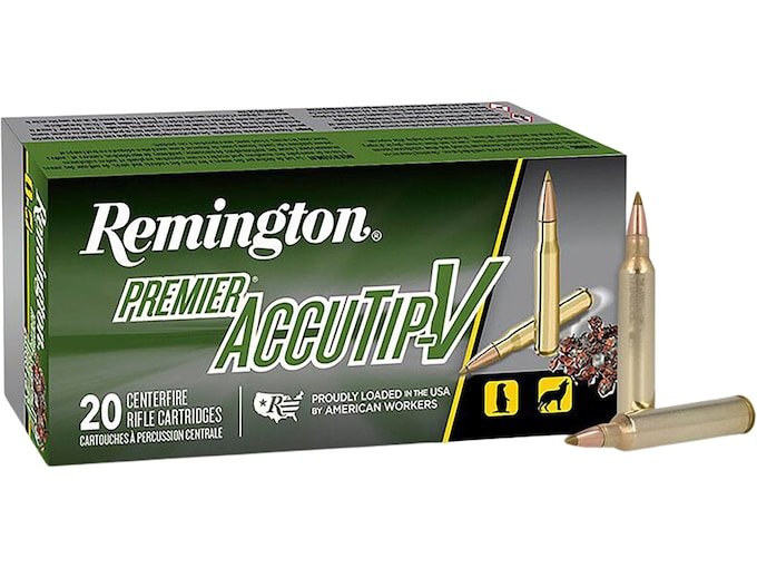 Remington Premier Varmint 204 Ruger Ammo 32 Grain Remington AccuTip Polymer Tip