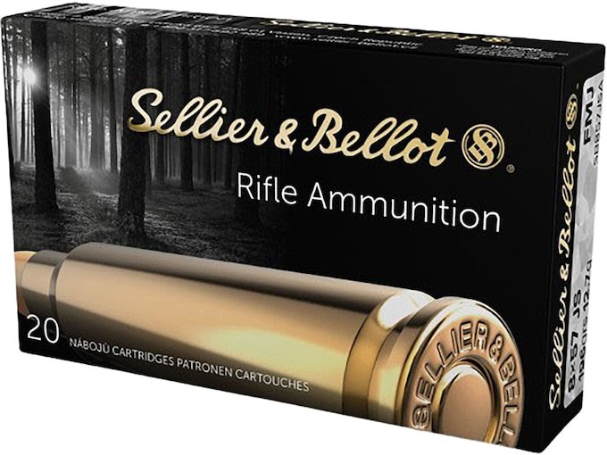 Sellier & Bellot 8x57mm JS Mauser (8mm Mauser) (323 Diameter) Ammo 196 Grain Full Metal Jacket
