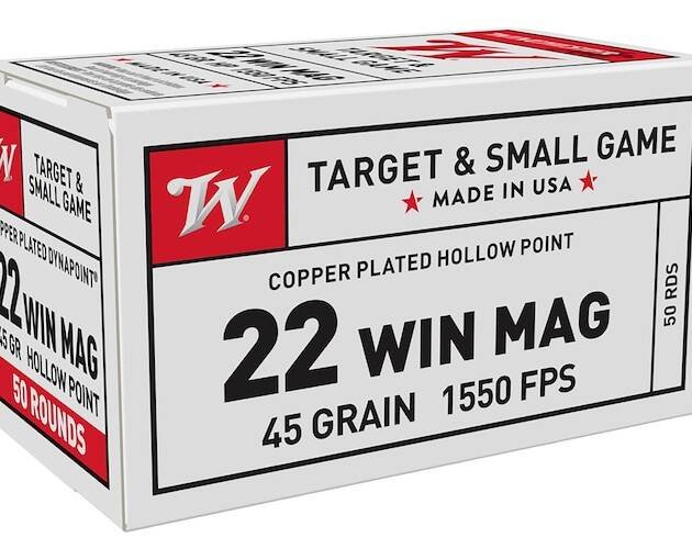 Winchester Dynapoint 22 Winchester Magnum Rimfire (WMR) Ammo 45 Grain Plated Hollow Point