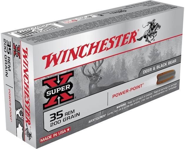 Winchester Power Point 35 Remington Ammo 200 Grain Jacketed Soft Point