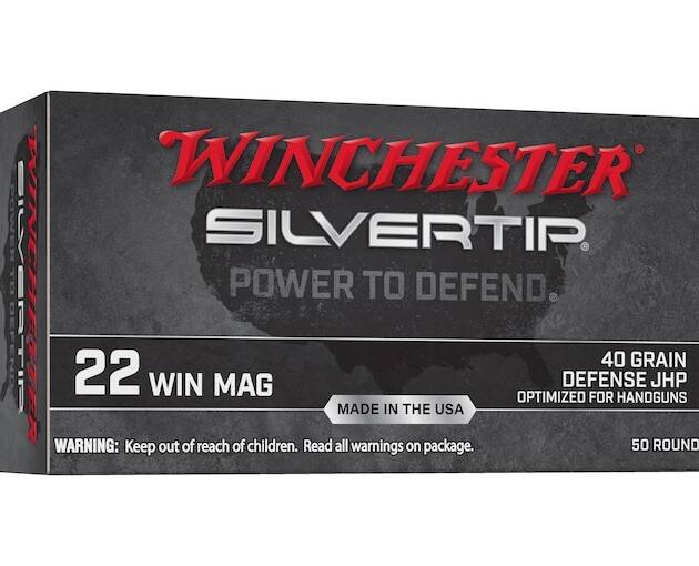 Winchester Silvertip Defense 22 Winchester Magnum Rimfire (WMR) Ammo 40 Grain Jacketed Hollow Point
